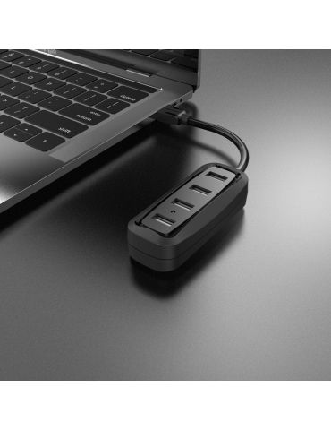 Vention VAS-J43-B050 hub-uri de interfață USB 2.0 480 Mbit s Negru