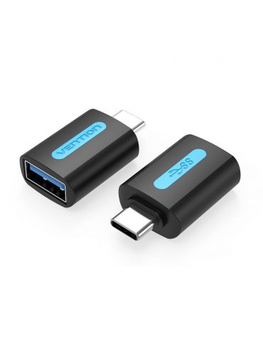 Vention CDUB0 adaptor mufă cablu USB C USB A Negru - Tik.ro