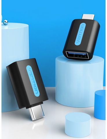 Vention CDUB0 adaptor mufă cablu USB C USB A Negru