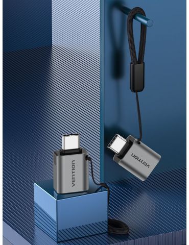 Vention CDQH0 adaptor mufă cablu USB C USB A Gri