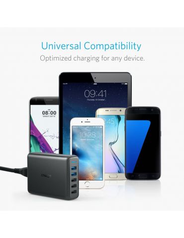 Anker PowerPort Speed 5 Universală Negru AC De interior