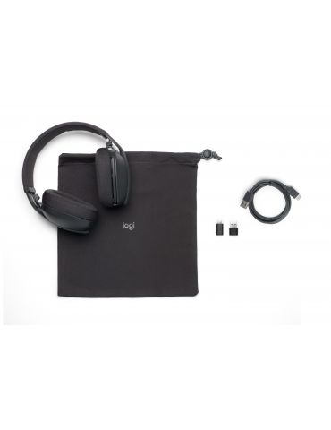 Logitech Zone Vibe Căști Fără fir Bandă de fixare pe cap Apeluri Muzică Bluetooth Grafit