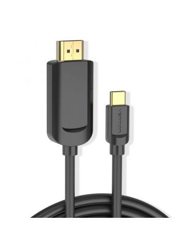 Vention CGUBH adaptor pentru cabluri video 2 m USB tip-C HDMI Negru