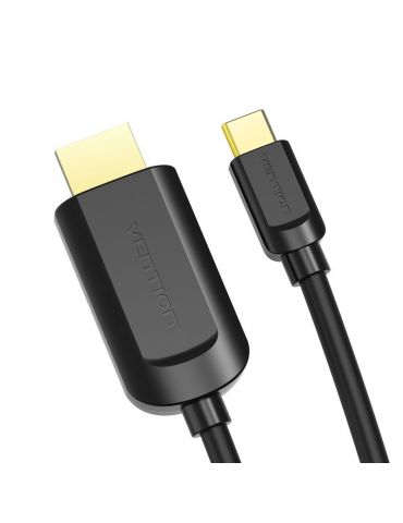 Vention CGUBH adaptor pentru cabluri video 2 m USB tip-C HDMI Negru