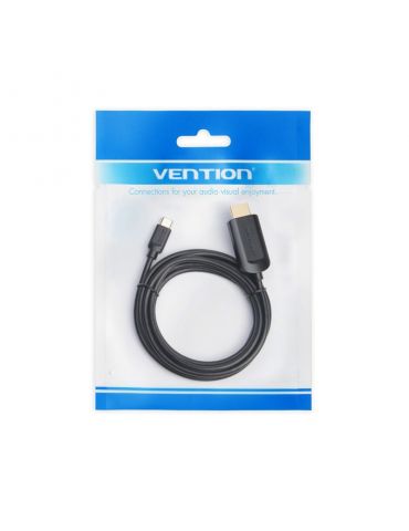 Vention CGUBH adaptor pentru cabluri video 2 m USB tip-C HDMI Negru