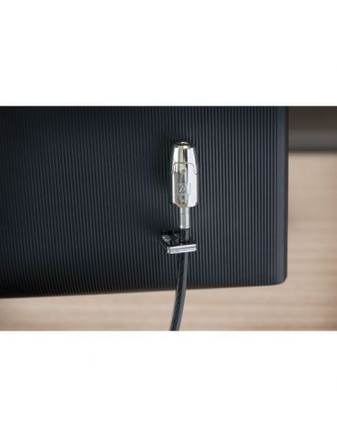 Kensington K64425M cabluri cu sistem de blocare Negru, Din oţel inoxidabil