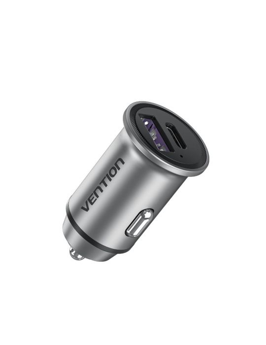 Vention FFBH0 încărcătoare pentru dispozitive mobile Universală Gri Brichetă electrică de bord Încărcare rapidă Auto