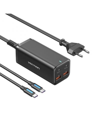Vention FBSBG-EU încărcătoare pentru dispozitive mobile Universală Negru AC Încărcare rapidă De interior - Tik.ro