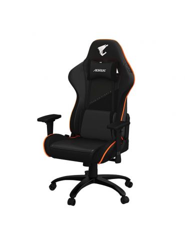 Gigabyte AGC310 Scaun gaming PC Șezut căptușit Negru, Portocală