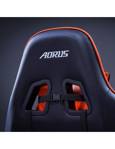 Gigabyte AGC310 Scaun gaming PC Șezut căptușit Negru, Portocală