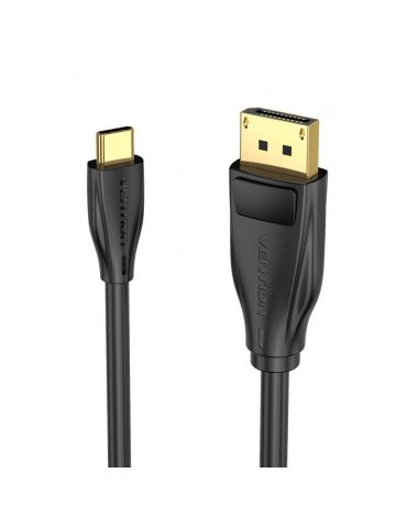 Vention CGYBH adaptor pentru cabluri video 2 m USB tip-C DisplayPort Negru - Tik.ro