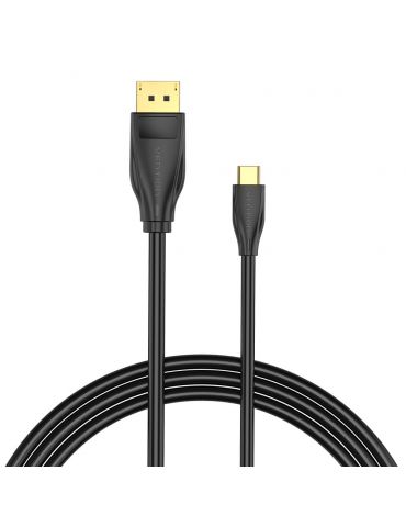 Vention CGYBH adaptor pentru cabluri video 2 m USB tip-C DisplayPort Negru