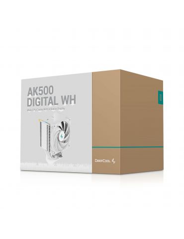 DeepCool AK500 Digital WH Procesor Răcitor de aer 12 cm Alb 1 buc.