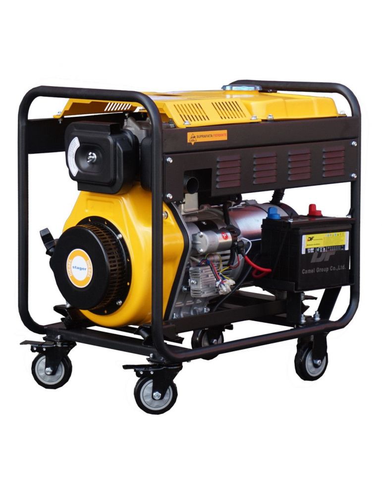 Stager yde6500e3 generator open-frame 6.3kva 8a 3000rpm trifazat diesel pornire