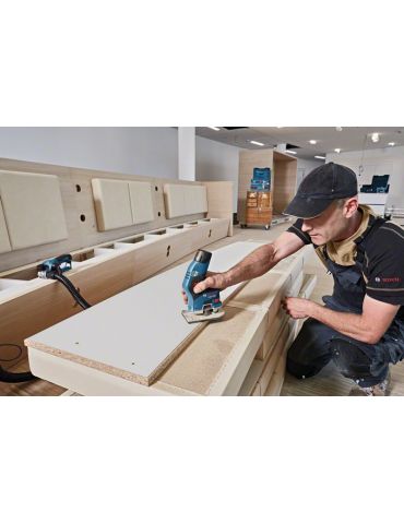 Bosch GKF 12V-8 Professional 13000 RPM Negru, Albastru, Roşu