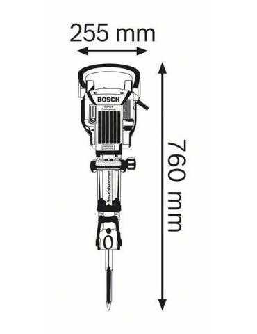 Bosch 0 611 335 000 ciocan demolator Negru, Albastru 1750 W