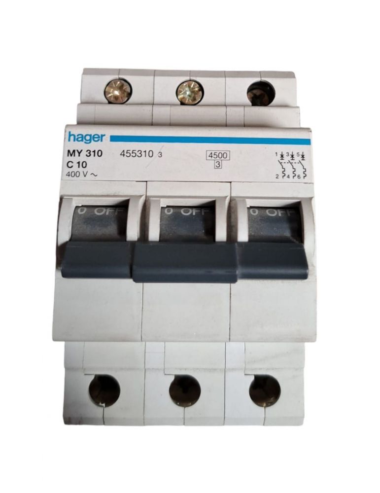 Hager my310 siguranta automata 3p 10a 230v