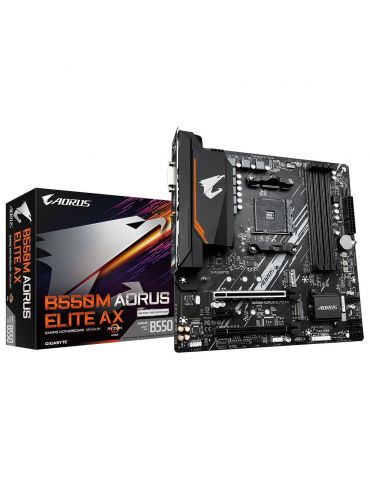 GIGABYTE B550M AORUS ELITE AX plăci de bază AMD B550 Mufă AM4 micro-ATX - Tik.ro