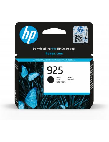 HP 925 Black Original Ink Cartridge cartușe cu cerneală 1 buc. Productivitate Standard Negru - Tik.ro
