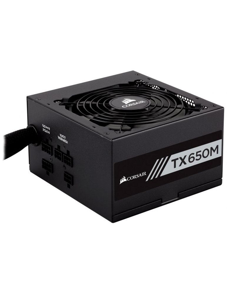 Sursa corsair tx-m series 650 w atx 12v v2.4 fan 120 mm x 1 80 plus gold cp-9020132 (include tv 1.5 lei)