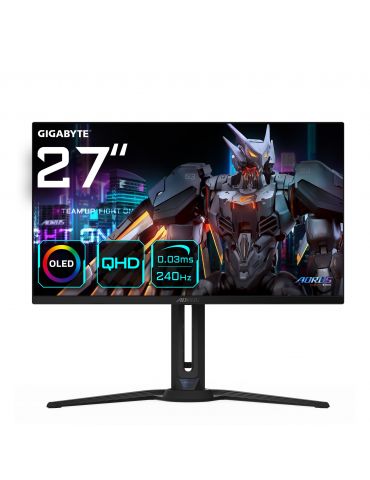 GIGABYTE AORUS FO27Q2 monitoare LCD 68,6 cm (27") 2560 x 1440 Pixel Quad HD OLED Negru - Tik.ro