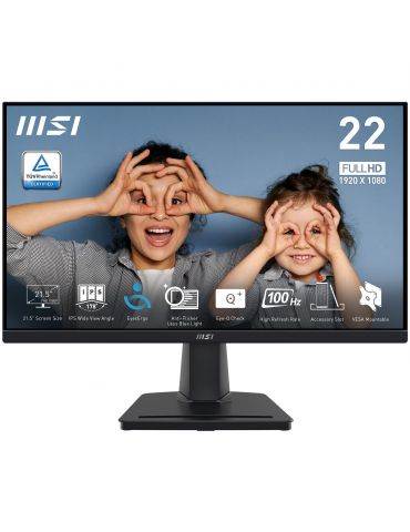 MSI PRO MP225 monitoare LCD 54,6 cm (21.5") 1920 x 1080 Pixel Full HD LED Negru - Tik.ro