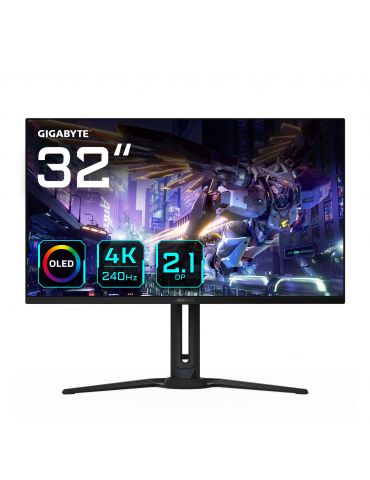 GIGABYTE FO32U2P monitoare LCD 80 cm (31.5") 3840 x 2160 Pixel 4K Ultra HD OLED Negru - Tik.ro