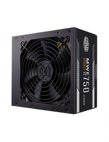 Sursa cooler master  750w (real) mwe 750 bronze 230v v2 silent hdb fan 120mm 80 plus 4x pci-e (6+2) 6x s-ata mpe-7501-acabw-beu  - Tik.ro
