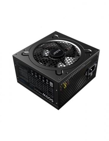 Sursa pccooler 500w (real) 120mm silent fan 80 plus max 87% eficienta 2x pci-e (6+2) 6x s-ata gi-st500  (include tv 1.75lei) Pcc