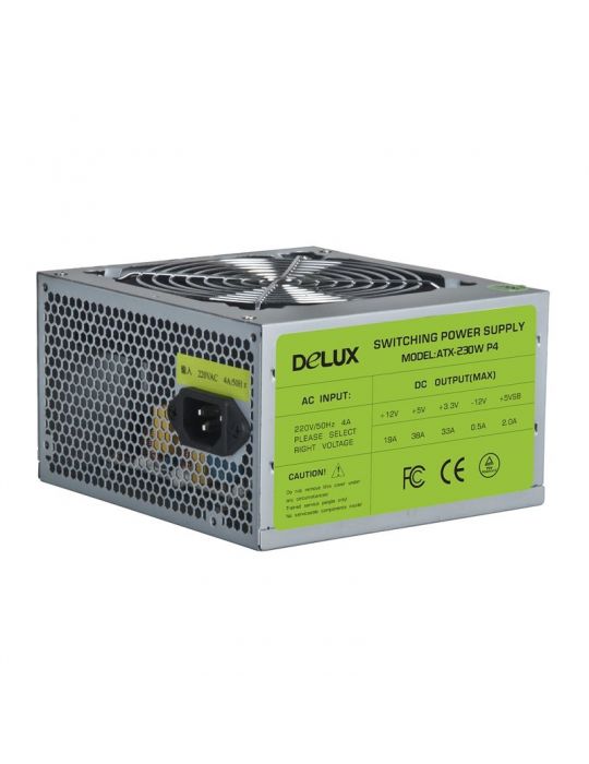 Sursa delux 500 (250w for 500w desktop pc) fan 12cm conector 20+4 pini 2xsata 2xmolex 1xsmall 4 pini dlp-23d-500  (include tv 1.
