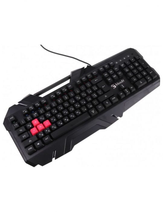 Tastatura a4tech - gaming bloody gaming cu fir 1.8m 106 taste format standard  iluminare usb negru b150n (include tv 0.8lei) A4t