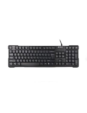 Tastatura a4tech kr750 cu fir 105 taste format standard  usb negru kr-750-usb 45504985 (include tv 0.8lei) A4tech - 1 - Tik.ro