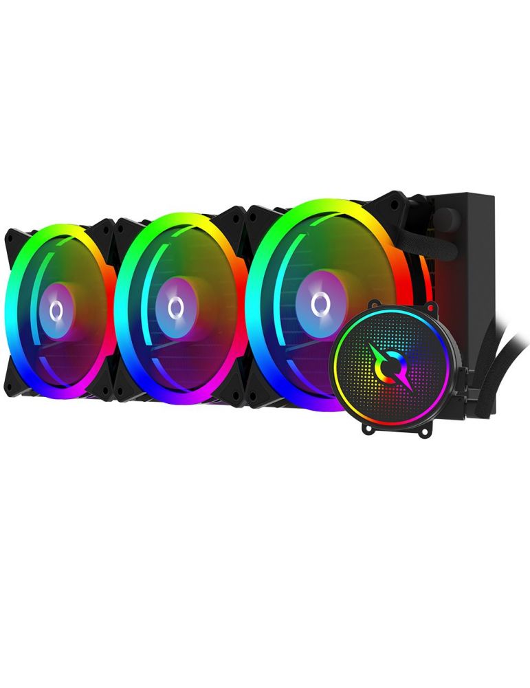 Cooler Procesor Aquarius 360 AIO Black ARGB PWM, compatibil Intel/AMD