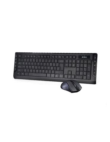 Kit tastatura si mouse a4tech gd-600+g9-500f wireless 104 taste format standard mouse 1000dpi 4/1 butoane negru 6300f-bk (includ