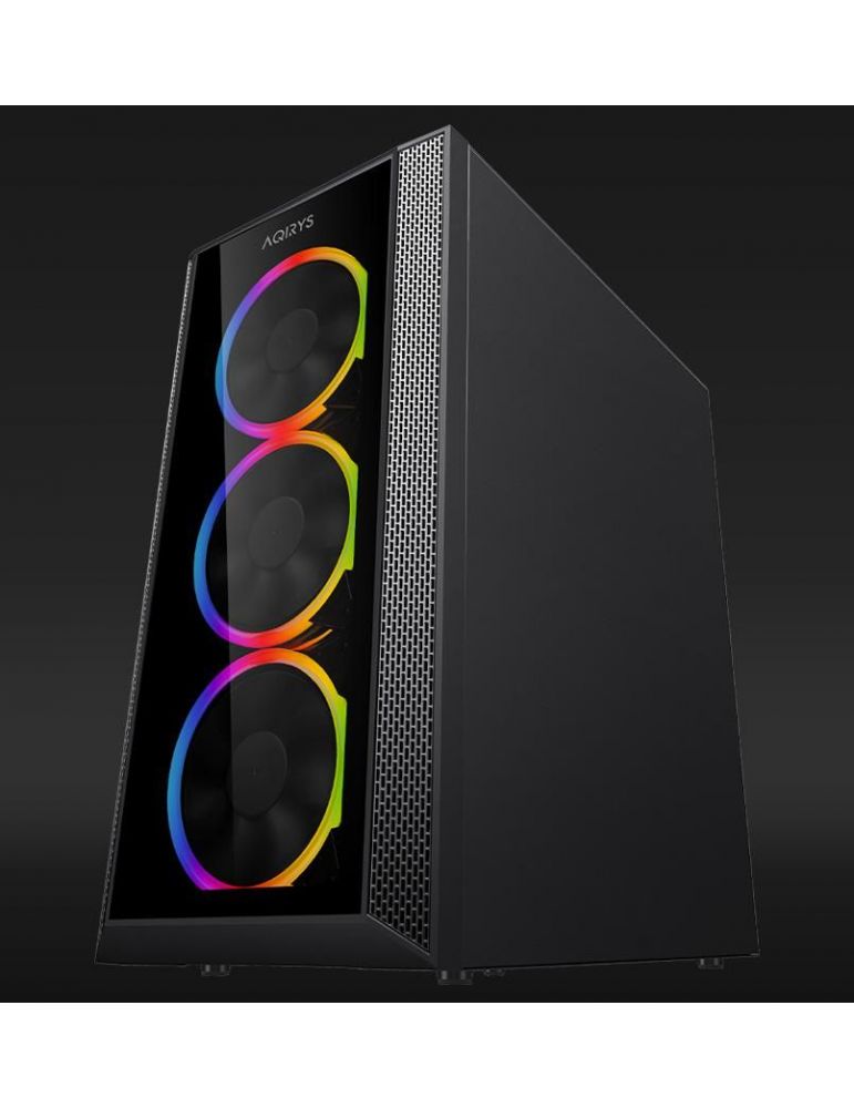Carcasa Aqirys Meissa Midi Tower Black RGB