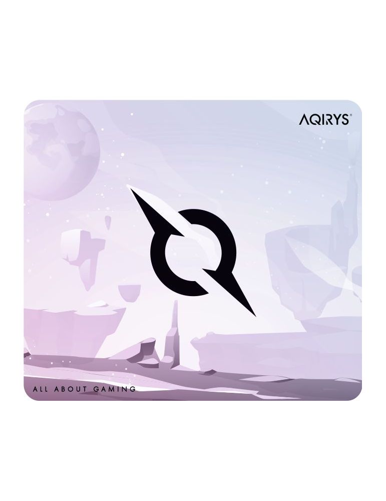 Mousepad AQIRYS Gravity Medium, fabricat din material din microfibra, dimensiuni 450 x 400 x 4 mm, alb