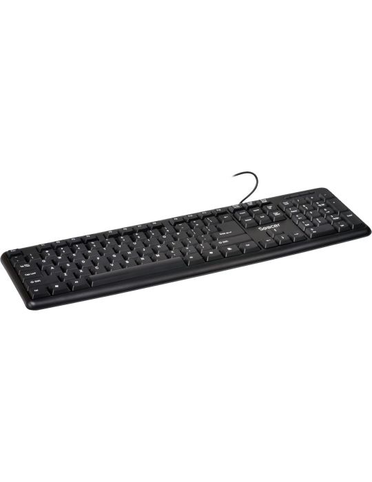 Tastatura spacer usb 104 taste anti-spill black spkb-s62/45505855   (include tv 0.8lei) Spacer - 1