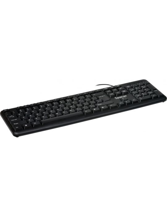 Tastatura spacer usb 104 taste anti-spill black spkb-520 Spacer - 1