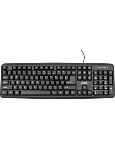 Kit wired spacer usb tastatura spkb-s62 + mouse optic spmo-f01 black spds-s6201 45505412   (include tv 0.8lei) Spacer - 1