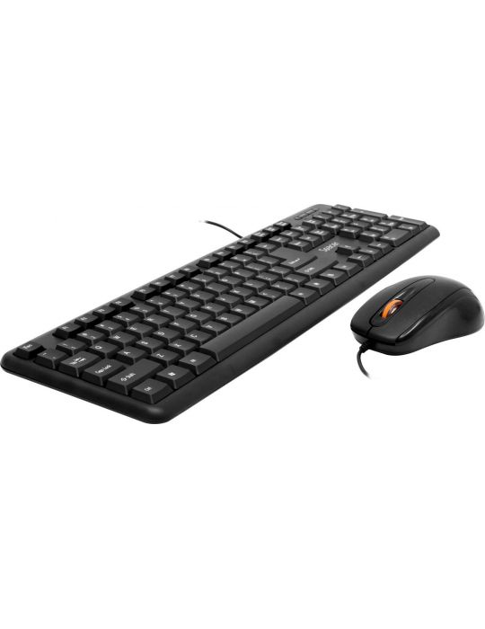 Kit wired spacer usb tastatura spkb-s62 + mouse optic spmo-f01 black spds-s6201 45505412   (include tv 0.8lei) Spacer - 1
