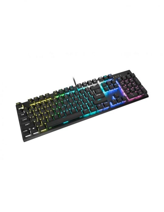 Tastatura corsair- gaming cu fir 104 taste format standard (104-108 taste) usb negru ch-910d019-na (include tv 0.8lei) Corsair -