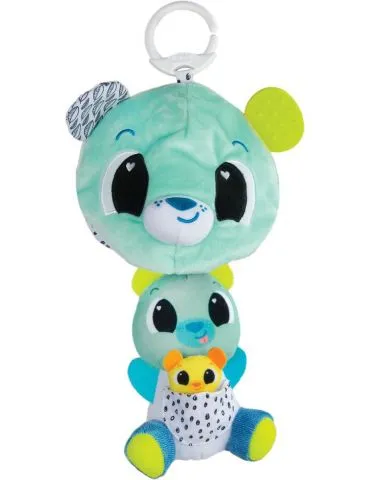 Tomy Lamaze 3-в-1 Surprise Bear Clip & Go jucării de atârnat pentru bebeluși - Tik.ro