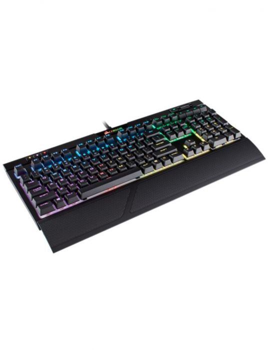 Tastatura corsair - gaming strafe cu fir 112 taste format standard  mecanica switch cherry mx silent usb negru ch-9104113-na (in
