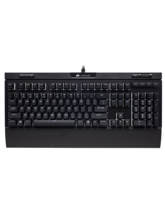 Tastatura corsair - gaming strafe cu fir 112 taste format standard  mecanica switch cherry mx silent usb negru ch-9104113-na (in