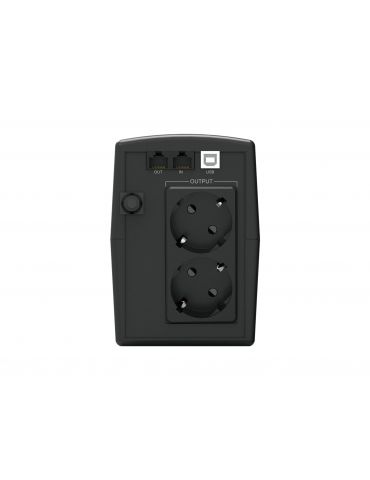 Conceptronic ZEUS02ES surse neîntreruptibile de curent (UPS) Line-Interactive 0,85 kVA 480 W 2 ieșire(i) AC