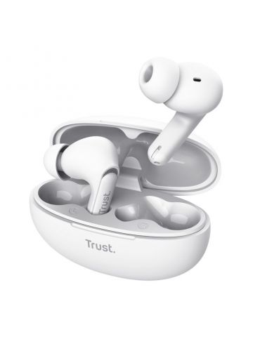 Trust Yavi Căști True Wireless Stereo (TWS) În ureche Apeluri Muzică USB tip-C Bluetooth Alb - Tik.ro