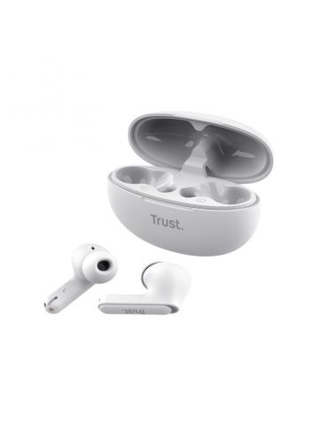 Trust Yavi Căști True Wireless Stereo (TWS) În ureche Apeluri Muzică USB tip-C Bluetooth Alb
