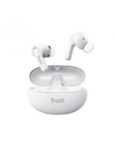 Trust Yavi Căști True Wireless Stereo (TWS) În ureche Apeluri Muzică USB tip-C Bluetooth Alb