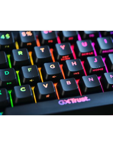 Trust GXT 867 Acira tastaturi Gaming USB QWERTY Engleză SUA Negru