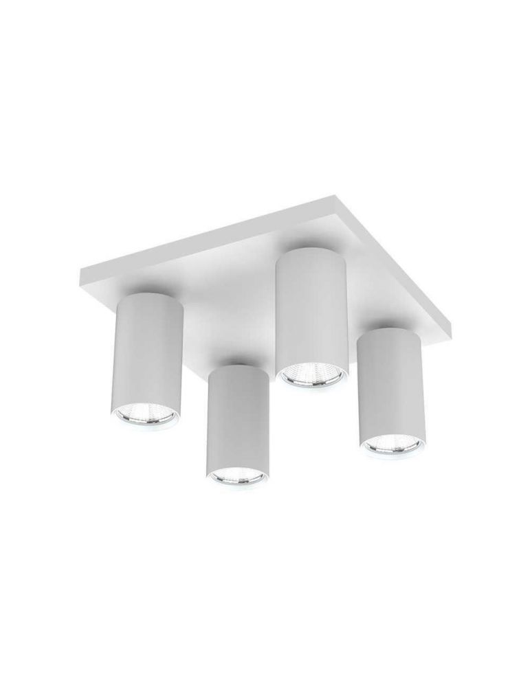 Spot Cvadruplu Vivalux SQUARE WHITE LUX, 4xGU10, max. 4x35W, IP20 ,220x120mm, Alb, becuri neincluse